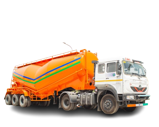 SGA industrial bulker truck for dry bulk cement and fly ash transportation